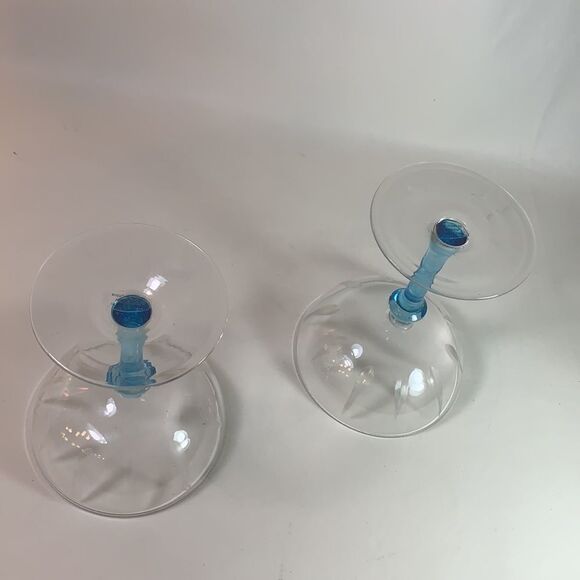 Set 2 Vintage Bombay Sapphire Gin Martini Glasses - Picture 8 of 10